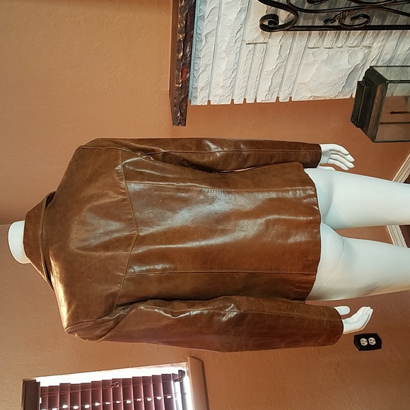 1990s VTG genuine leather jacket - Picture 6 of 6